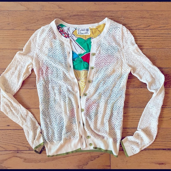 Anthropologie | Field Flower Umbrella Print Cardigan - XS - Picture 2 of 7